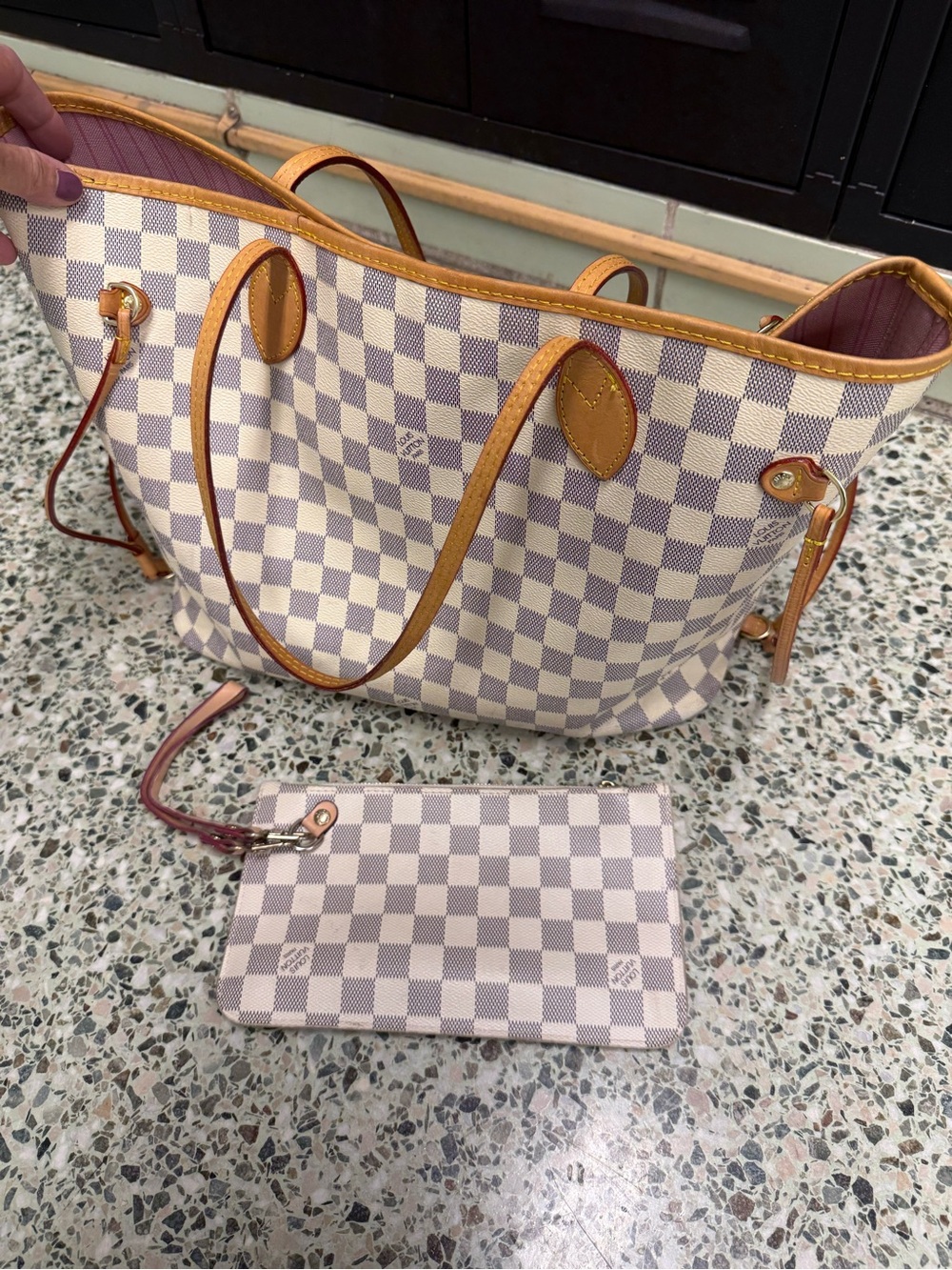 Bag with small insert bag